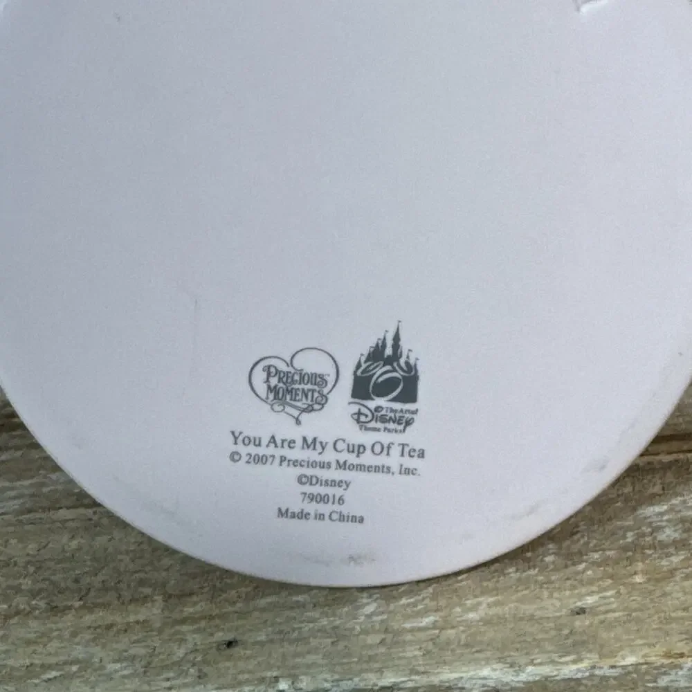 Disney Parks Precious Moments “You Are My Cup Of Tea” Figurine Mad Tea Cups Ride